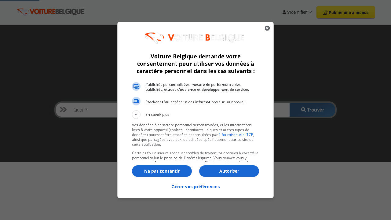 Capture d'écran de https://www.voiturebelgique.com